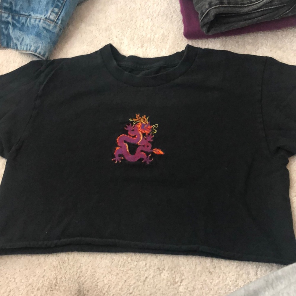 Brandy Melville crop top barley worn